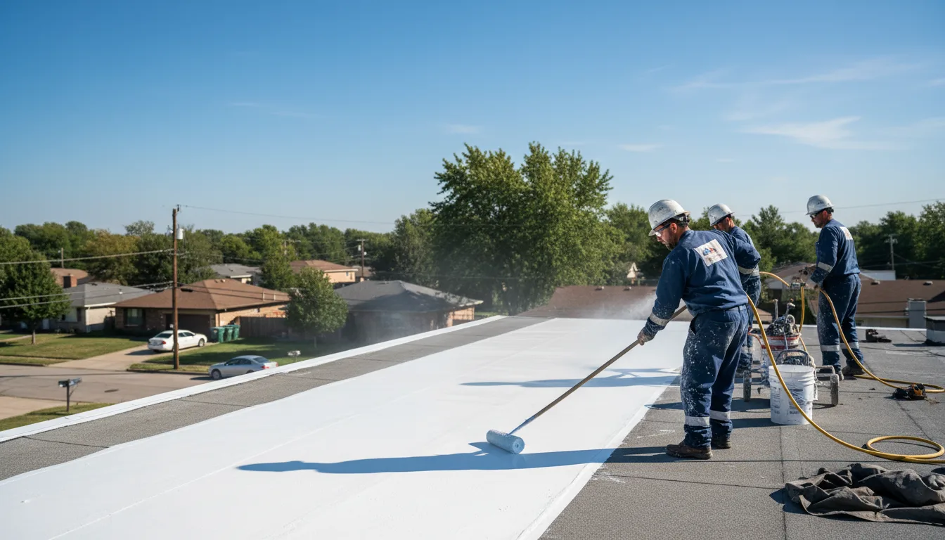 Commercial roof coating in Odell, TX near me